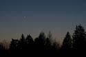 Merkur und Venus am 6. April